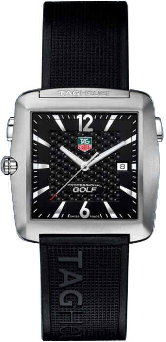 Tag Heuer Golf / Sport Battery Operated Quartz Black Watch WAE1116.FT6004 