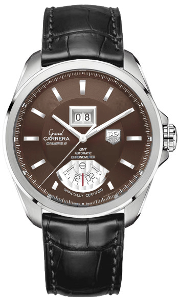 Tag Heuer Grand Carrera Self winding Automatic Chronometer Brown Mens Watch WAV5113-FC6225 