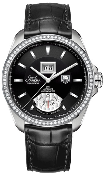 Tag Heuer Grand Carrera Self winding Automatic Chronometer Black Mens Watch WAV5115-FC6225 