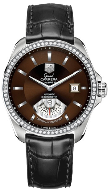 Tag Heuer Grand Carrera Self winding Automatic Chronometer Brown Mens Watch WAV511E-FC6224 