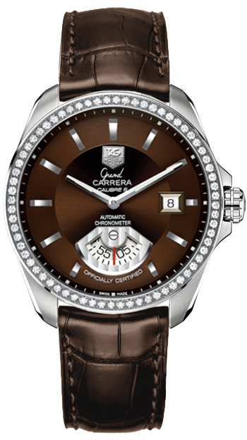 Tag Heuer Grand Carrera Self winding Automatic Chronometer Brown Mens Watch WAV511E-FC6230 
