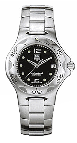 Tag Heuer Kirium 
Battery Operated Quartz Black Watch WL121D-BA0704 