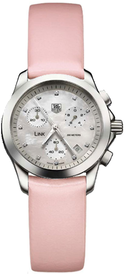Tag Heuer Link 
Battery Operated Quartz Pearl White Mens Watch CJF1312-FC6190 