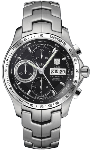 Tag Heuer Link Self winding Automatic Black Mens Watch CJF211A-BA0594 