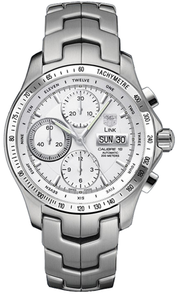 Tag Heuer Link Self winding Automatic Silver Mens Watch CJF211B.BA0594 