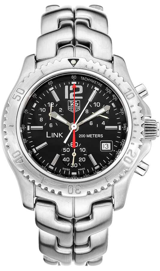 Tag Heuer Link 
Battery Operated Quartz Black Mens Watch CT1111-BA0550 