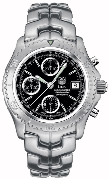 Tag Heuer Link Self winding Automatic Chronometer Black Mens Watch CT5111-BA0550 