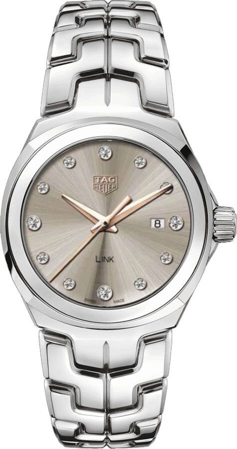 Tag Heuer Link Battery Operated Quartz Brown Ladies Watch WBC131E.BA0649 