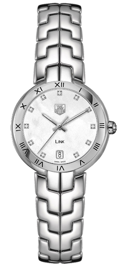 Tag Heuer Link Battery Operated Quartz White Ladies Watch WAT1315-BA0956 