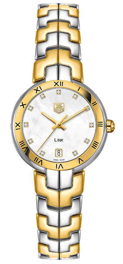 Tag Heuer Link Battery Operated Quartz White Ladies Watch WAT1353-BB0962 