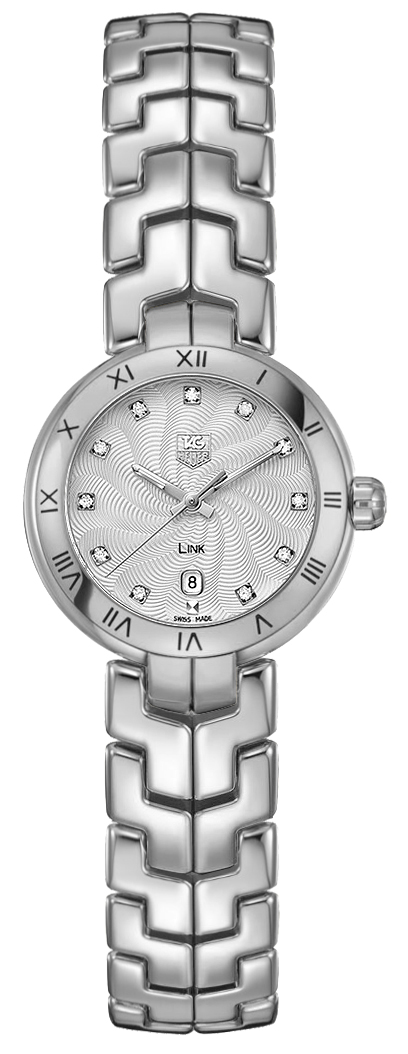 Tag Heuer Link Battery Operated Quartz Silver Ladies Watch WAT1411.BA0954 
