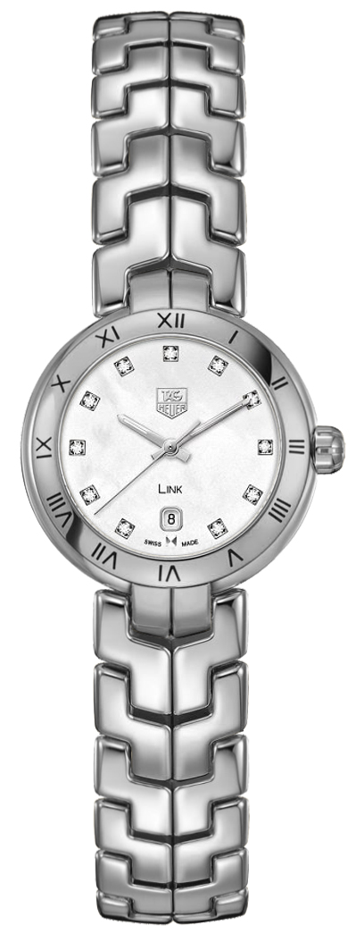 Tag Heuer Link 
Battery Operated Quartz White Ladies Watch WAT1417-BA0954 