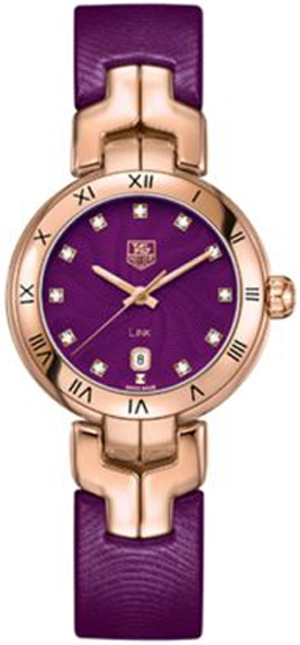 Tag Heuer Link 
Battery Operated Quartz Purple Ladies Watch WAT1440-FC8183 