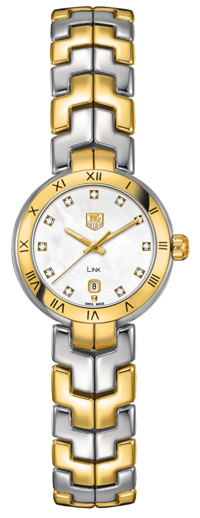Tag Heuer Link 
Battery Operated Quartz White Ladies Watch WAT1453.BB0955 