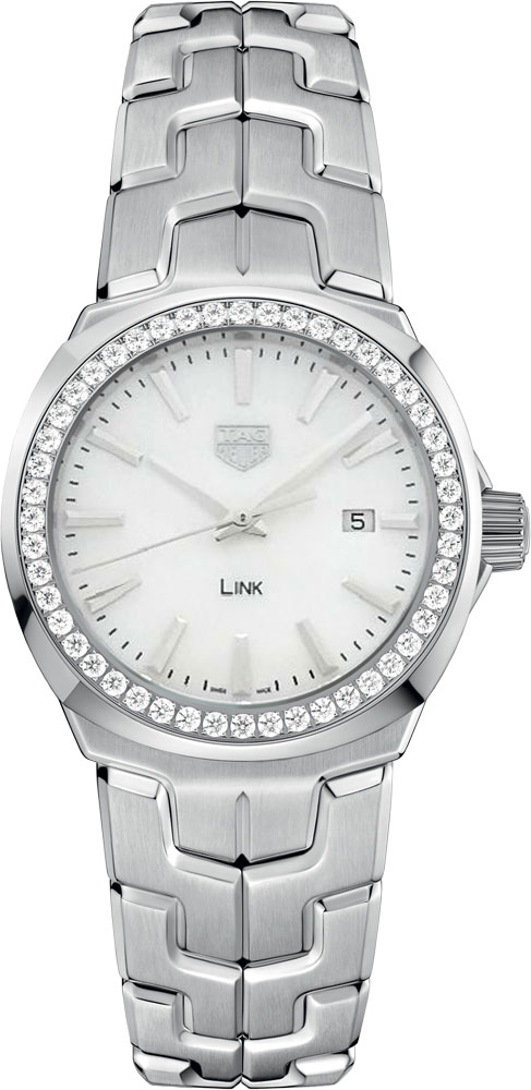 Tag Heuer Link Battery Operated Quartz White Ladies Watch WBC1314.BA0600 