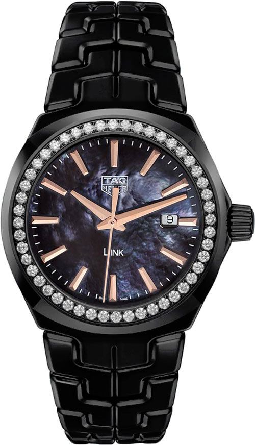 Tag Heuer Link 
Battery Operated Quartz Black Ladies Watch WBC1390.BH0744 