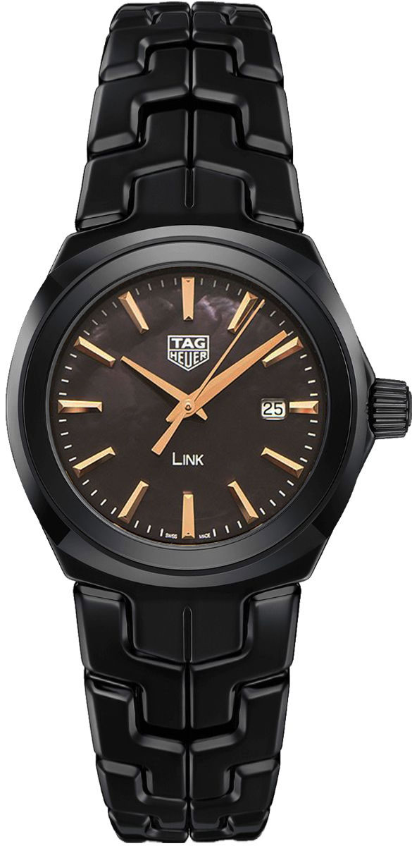 Tag Heuer Link 
Battery Operated Quartz Black Ladies Watch WBC1392.BH0744 