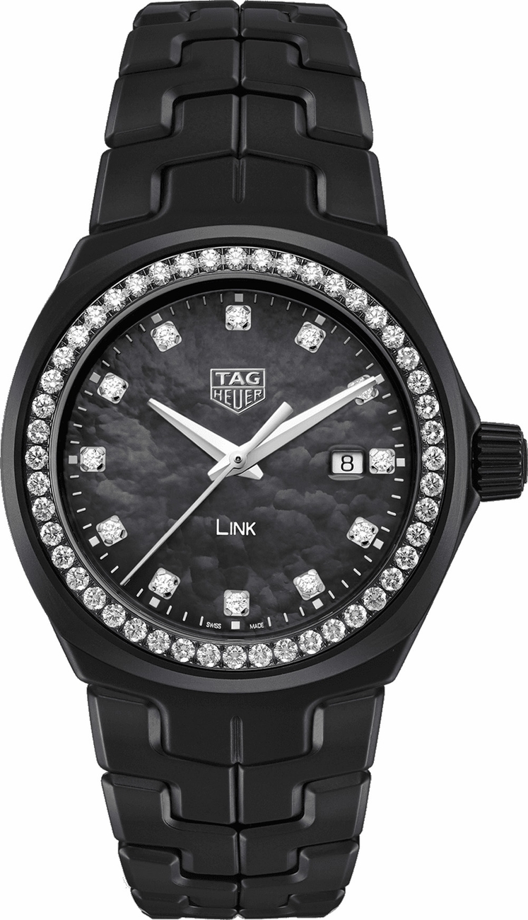 Tag Heuer Link 
Battery Operated Quartz Black Watch WBC1394.BH0745 