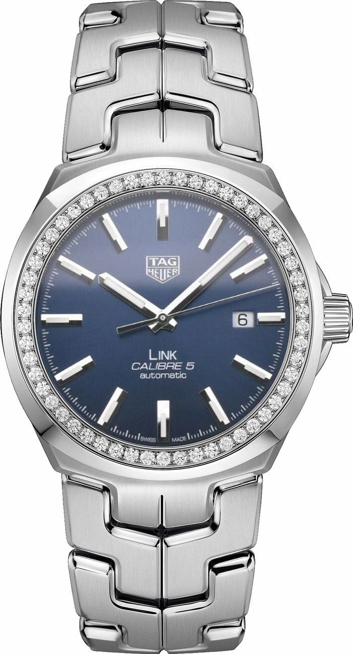 Tag Heuer Link Self winding Automatic Blue Mens Watch WBC2113.BA0603 