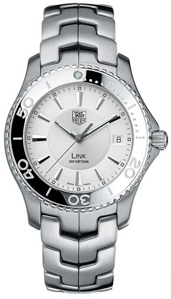 Tag Heuer Link 
Battery Operated Quartz Silver Mens Watch WJ1111.BA0570 