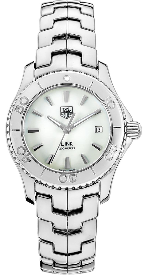 Tag Heuer Link 
Battery Operated Quartz White Ladies Watch WJ1313.BA0572 