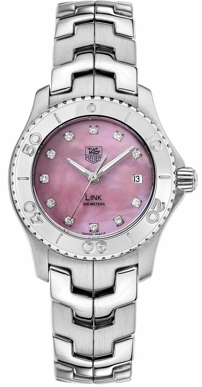 Tag Heuer Link 
Battery Operated Quartz Pink Ladies Watch WJ131C.BA0573 