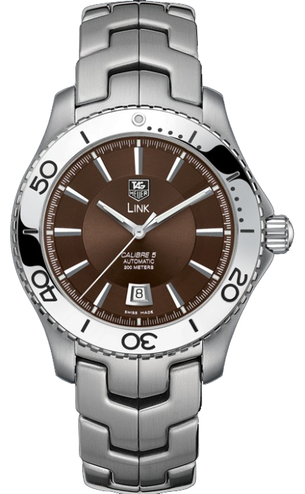 Tag Heuer Link Self winding Automatic Brown Mens Watch WJ201D.BA0591 