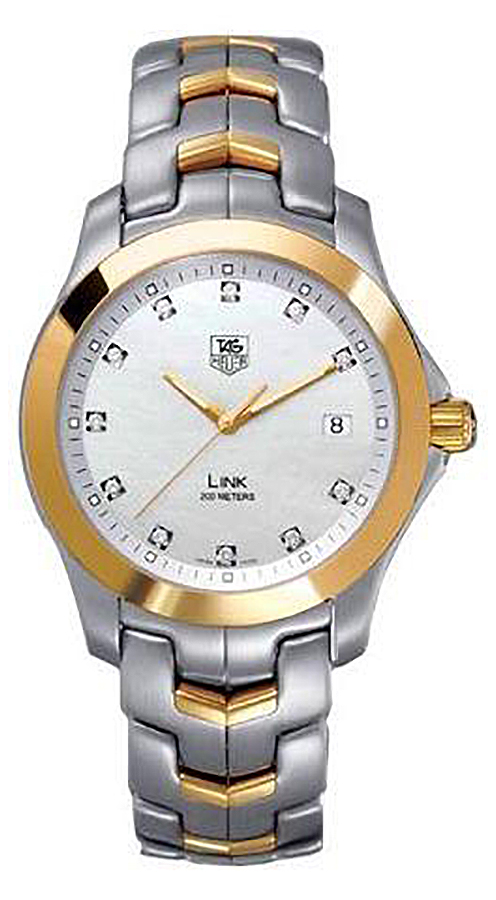 Tag Heuer Link 
Battery Operated Quartz Pearl White Mens Watch WJF1153-BB0579 