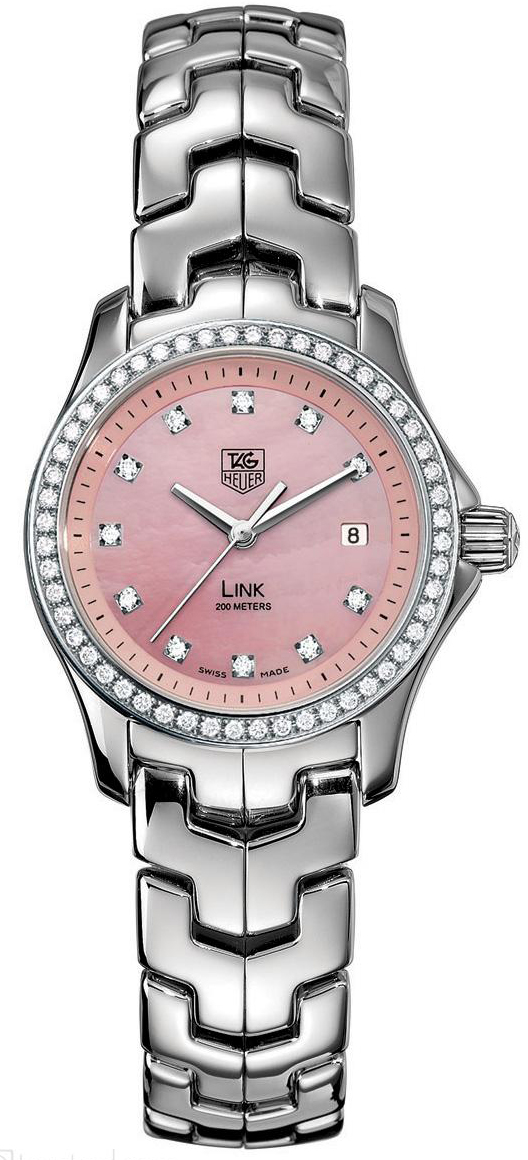 Tag Heuer Link Battery Operated Quartz Pink Ladies Watch WJF131E.BA0572 