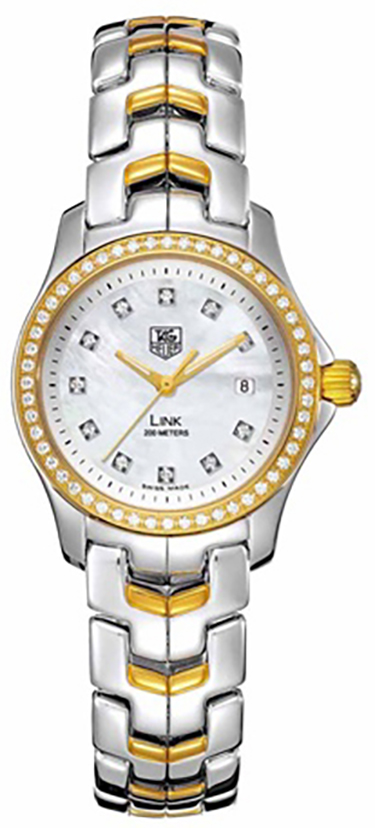 Tag Heuer Link 
Battery Operated Quartz Pearl White Ladies Watch WJF1354-BB0581 