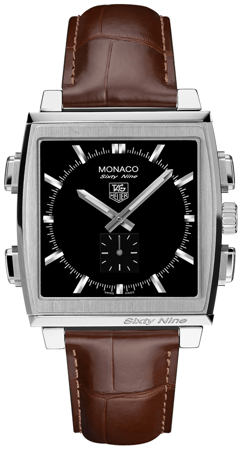 Tag Heuer Monaco Manual Winding Black Mens Watch CW9110-FC6178 