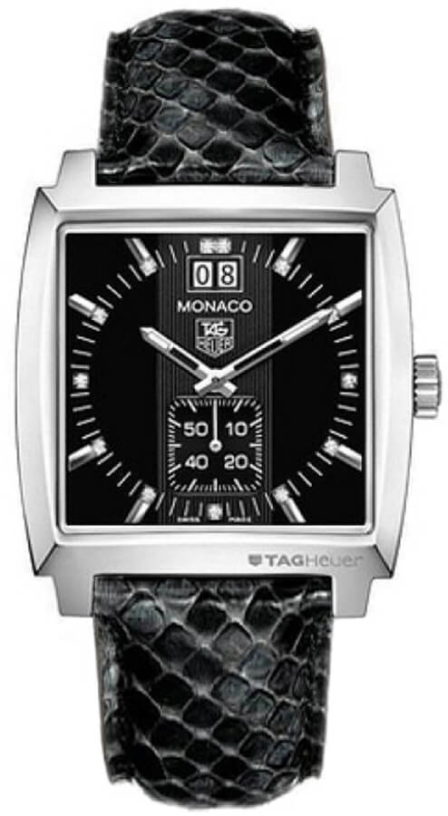 Tag Heuer Monaco Battery Operated Quartz Black Ladies Watch WAW1310.FC6216 