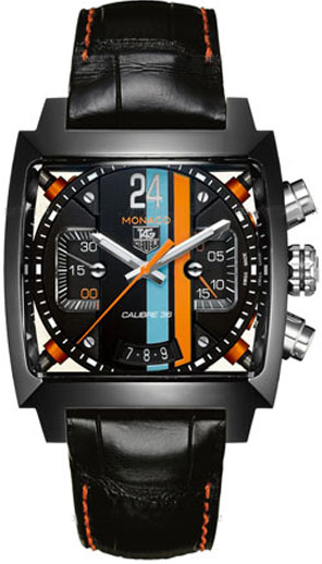 Tag Heuer Monaco Self winding Automatic Black Mens Watch CAL5110-FC6265 