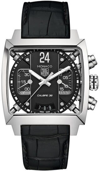 Tag Heuer Monaco Self winding Automatic Black Mens Watch CAL5113-FC6329 