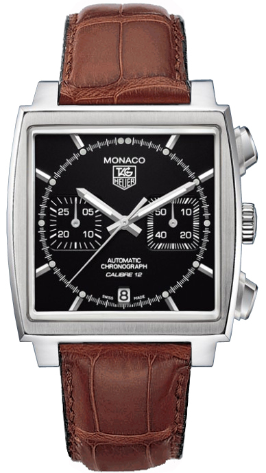 Tag Heuer Monaco Self winding Automatic Black Mens Watch CAW2110-FC6178 