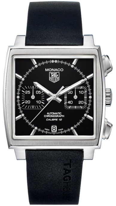 Tag Heuer Monaco Self winding Automatic Black Mens Watch CAW2110-FT6005 