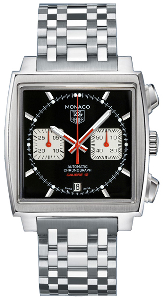 Tag Heuer Monaco Self winding Automatic Black Mens Watch CAW2114-BA0780 