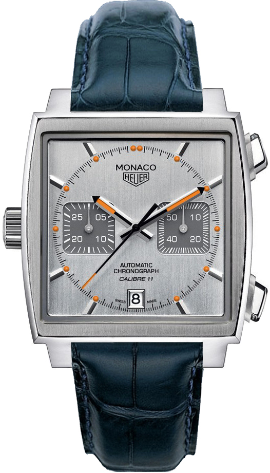 Tag Heuer Monaco Self winding Automatic Silver Mens Watch CAW211C-FC6183 