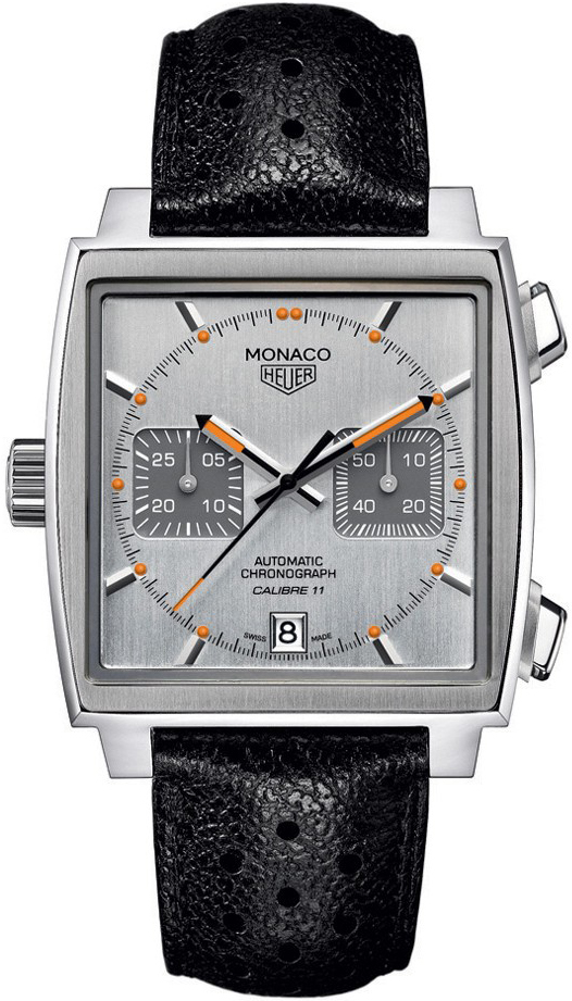 Tag Heuer Monaco Self winding Automatic Silver Mens Watch CAW211C.FC6241 