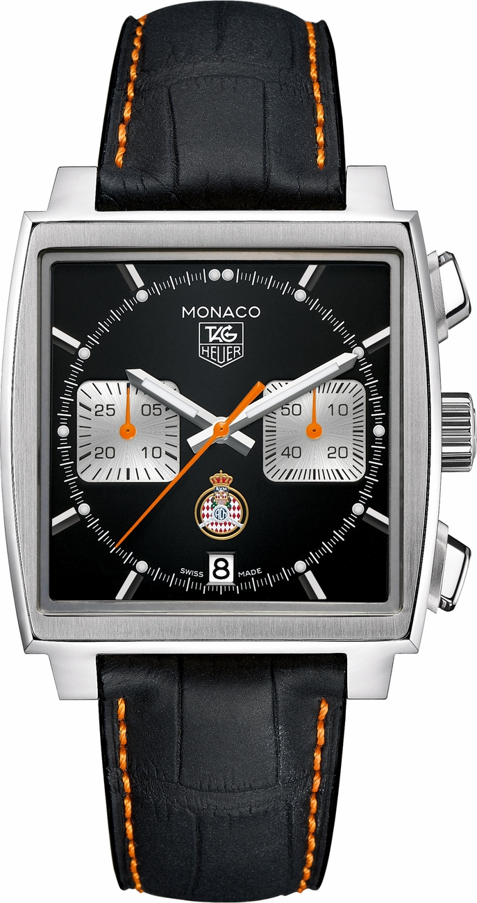 Tag Heuer Monaco Self winding Automatic Black Mens Watch CAW211K-FC6311 