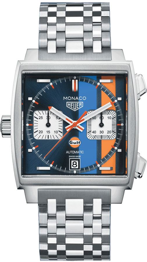 Tag Heuer Monaco Self winding Automatic Blue Watch CAW211R-BA0780 