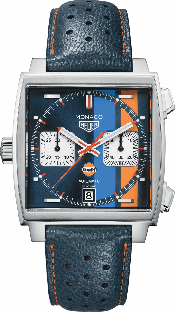 Tag Heuer Monaco Self winding Automatic Blue Mens Watch CAW211R.FC6401 