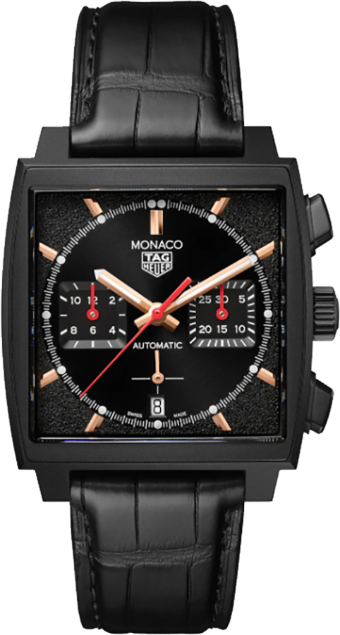 Tag Heuer Monaco Self Winding Automatic Black Mens Watch CBL2180.FC6497 