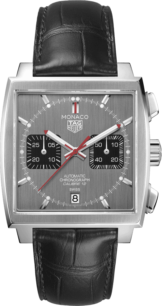 Tag Heuer Monaco Self winding Automatic Grey Mens Watch CAW211J.FC6476 