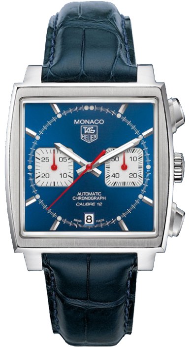 Tag Heuer Monaco Self winding Automatic Blue Mens Watch CAW2111-FC6183-SD 