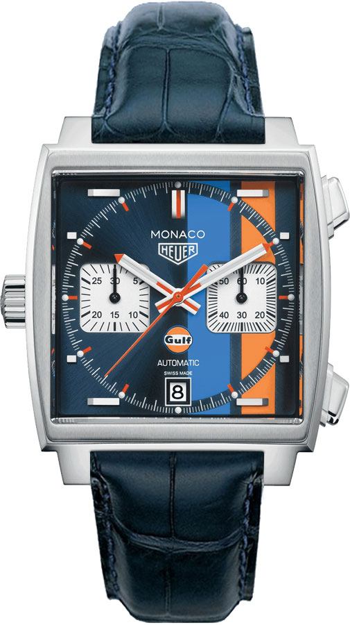 Tag Heuer Monaco Self winding Automatic Blue Mens Watch CAW211R-FC6183 