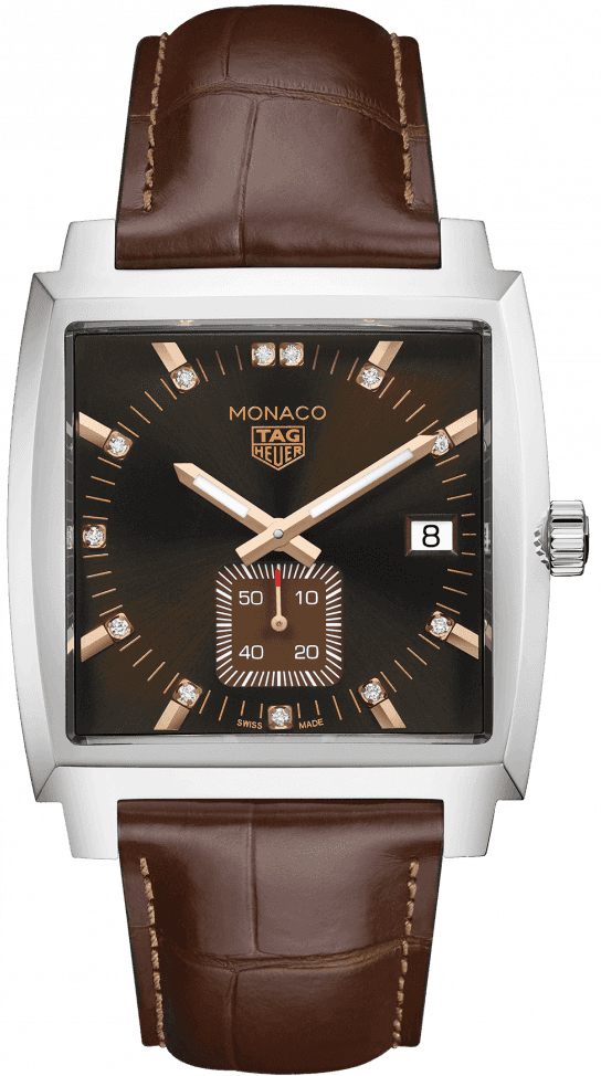 Tag Heuer Monaco Battery Operated Quartz Brown Mens Watch WAW131E.FC6420 