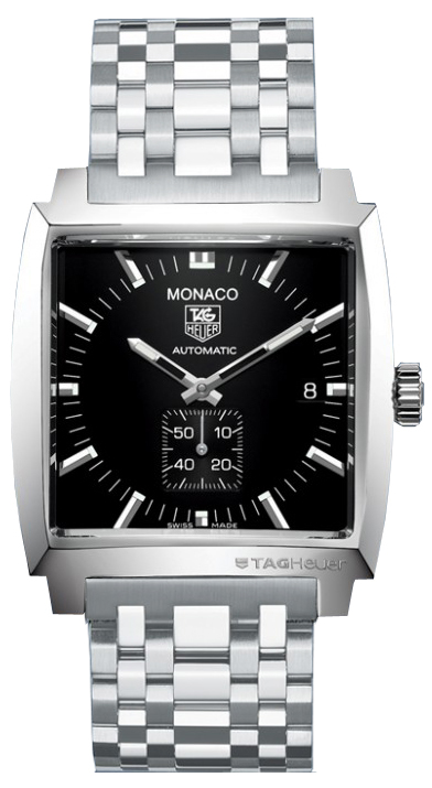 Tag Heuer Monaco Self winding Automatic Black Mens Watch WW2110-BA0780 