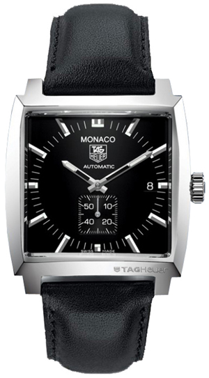 Tag Heuer Monaco Self winding Automatic Black Mens Watch WW2110-FC6171 