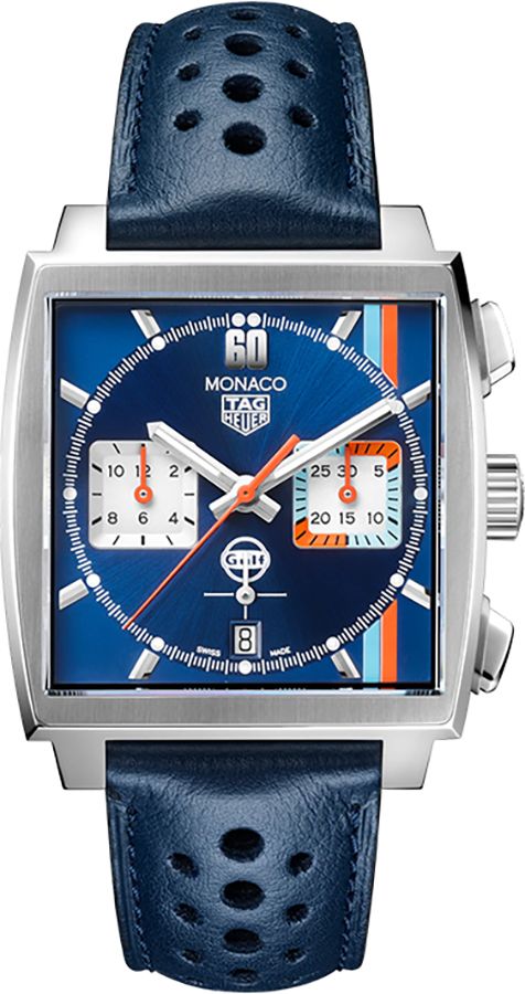 Tag Heuer Monaco Self winding Automatic Blue Mens Watch CBL2115-FC6494-SD 